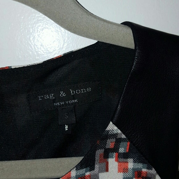 Clemence Houndstooth Leathertrim Top - Picture 6 of 8